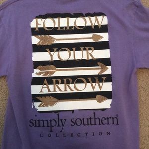 Purple simply southern shirt